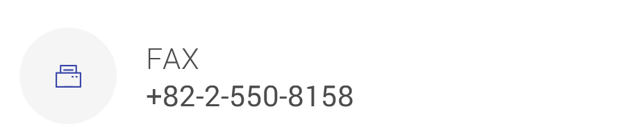 FAX : +82-2-550-8158